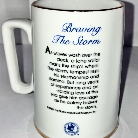 Norman Rockwell’s 1985 3 Porcelain Tankards Long John Silvers Collectibles VTG - Picture 14 of 16